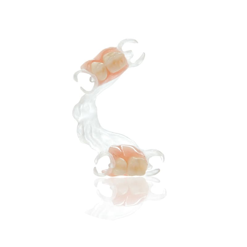 A TCS Karadent™ partial with a clear framework